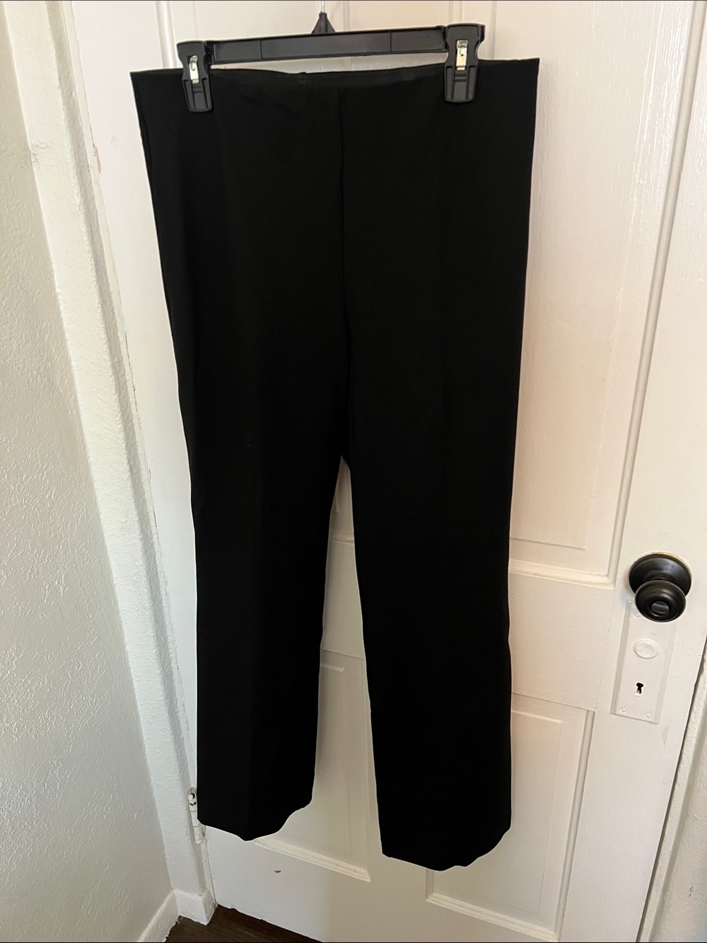 Elliott Lauren Black Straight-Leg Dress Pants